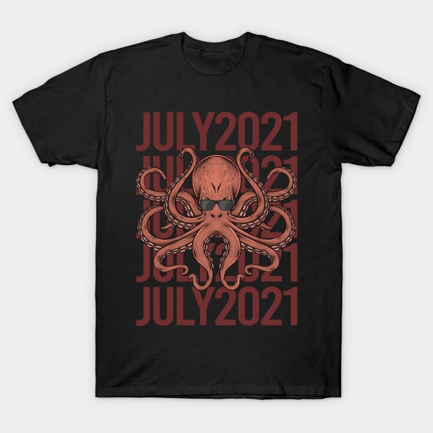 Funny Octopus - July 2021 T-Shirt by songuk